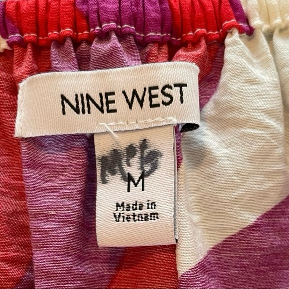 Nine West Pink Sky Trip Floral Skirt Set Medium - Picture 11 of 11